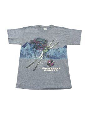 Vintage 1990s Whiteface Ski Resort Single Stitch T Shirt Made in USA